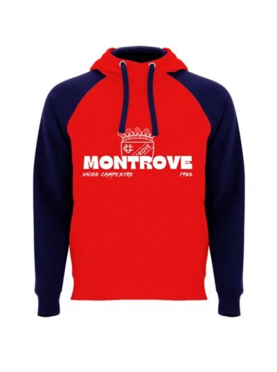 sudadera capucha roja-azul Sudadera Roja-Azul Capucha Unión Campestre