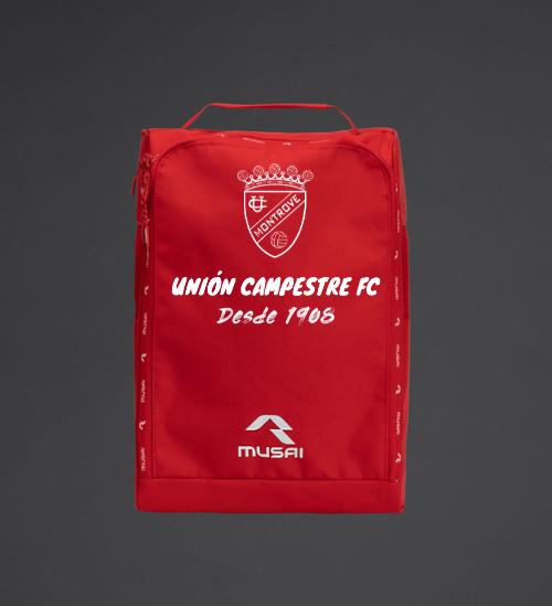 Zapatillero Rojo Con Escudo y Nombre Club Unión Campestre